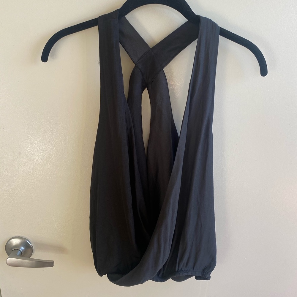 Urban Outfitters Black Deep V Top